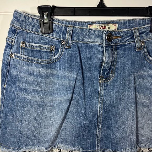 Vintage Y2K YMI sequin denim miniskirt - Picture 3 of 7